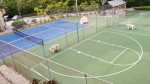 Tennis and half bb court